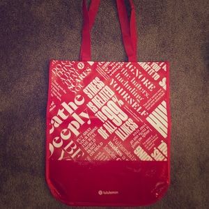 Lululemon tote bag—medium/large—red